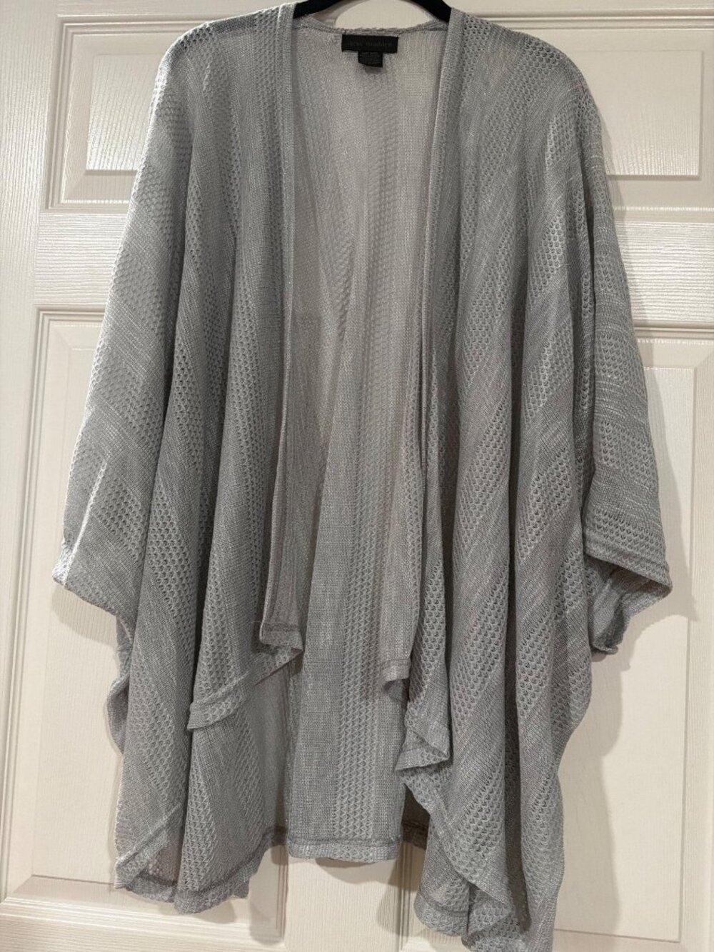 Steve Madden Open Front Lightweight Gray Kimono Cardigan One Size